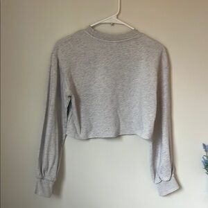Gray Women's Cropped Top